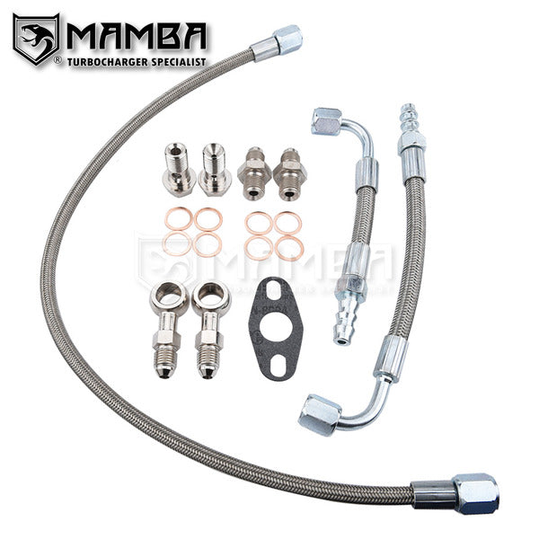 Mamba Turbocharger Oil & Water line Kit For Nissan MR16DDT TD04L on TIIDA JUKE PULSAR