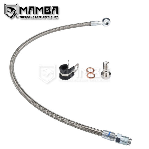 Mamba 84~99 Mitsubishi 4D56T 2.5L Pajero Delica TF035 TD04 Turbocharger oil feed line