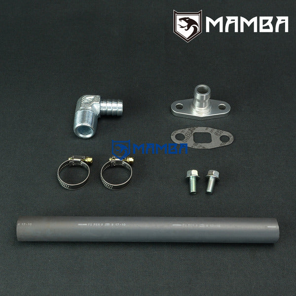 Mamba Turbocharger Oil Return Line Kit For Nissan TD42 GU GQ w/ Hitachi HT18