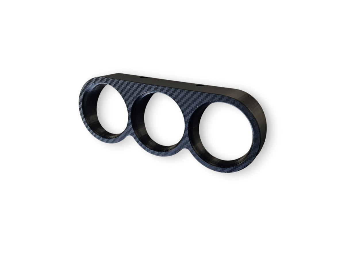 52mm Triple gauge pod GAUGE - Carbon Style