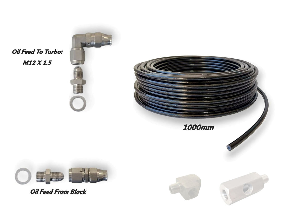 Universal Turbo Oil Feed Kit - Select Options Needed