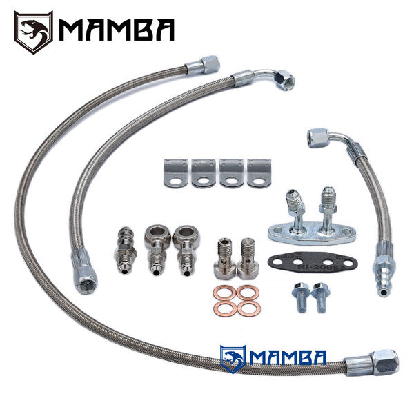 Mamba Turbocharger oil & water Line For TOYOTA 1VD-FTV GTA2359V 775095-1 Land Cruiser
