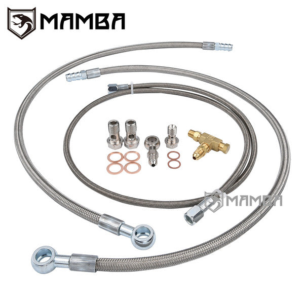 Mamba Turbocharger Oil & Water Line For Nissan Primera P11 SR20DE w/ BB GT28R (No oil return)