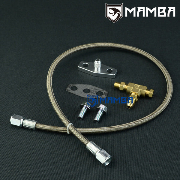 Mamba 03~ MAZDA RX-8 13B LA-SE3P w/ Garrett T3 T4 T04B T04E Turbocharger oil feed line