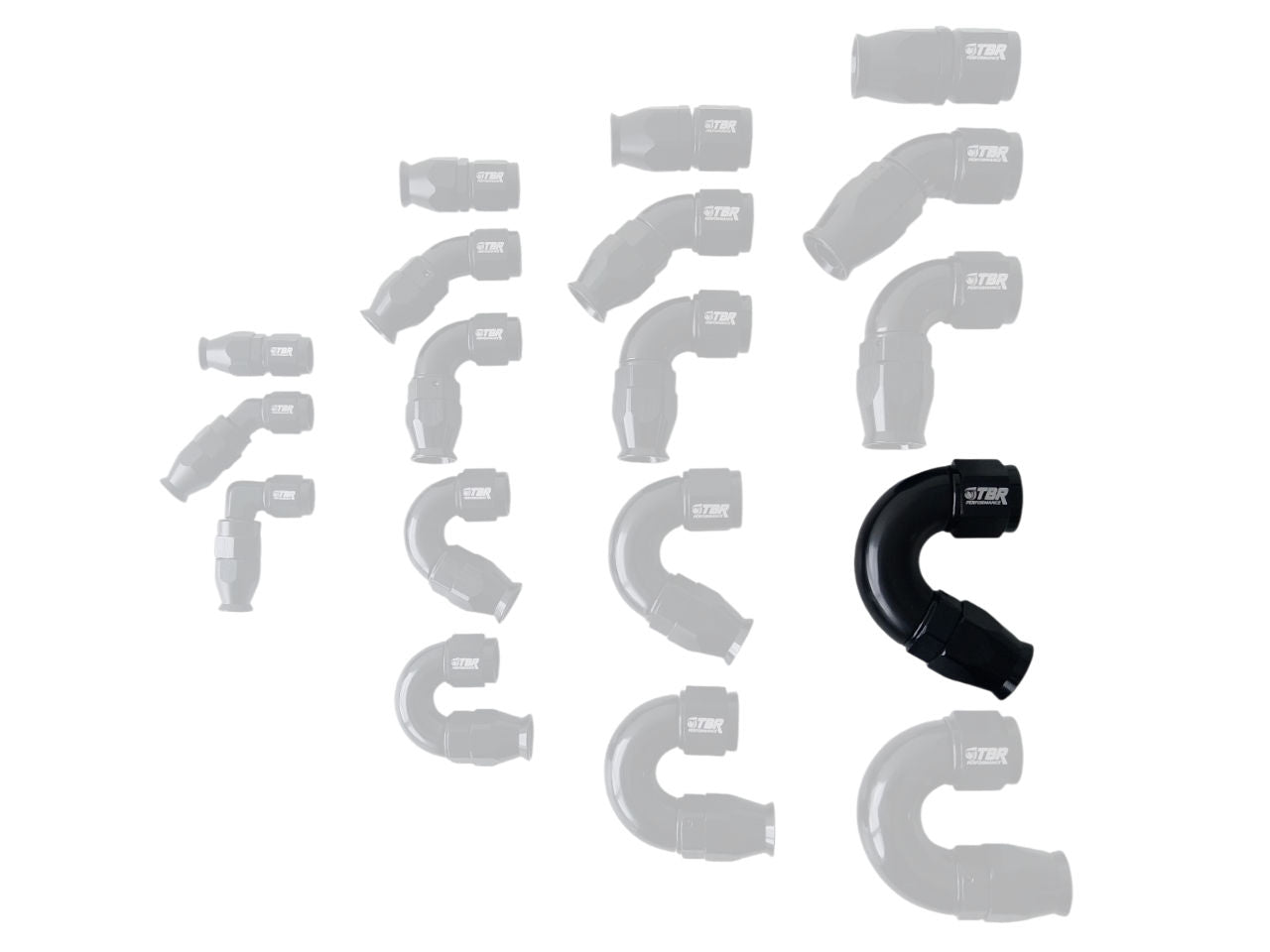 AN10 PTFE Full Flow Fitting - TBR Performance