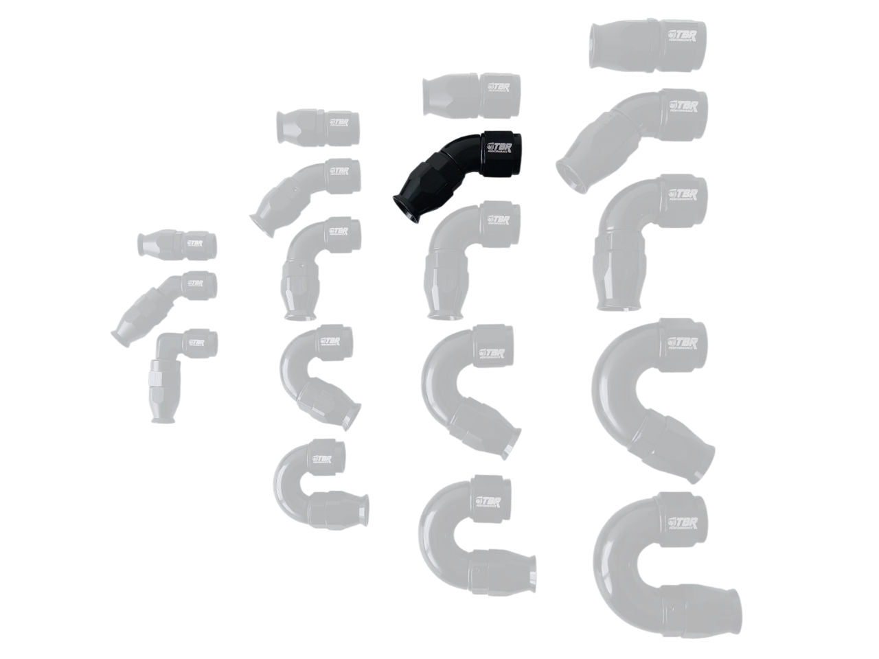 Accesorio de flujo total de PTFE AN8 - Rendimiento TBR