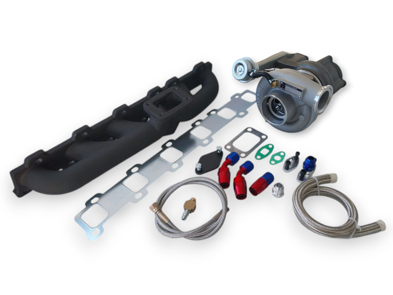 TD42 Turbo Upgrade Combo - HX30W Billet - manifold and feed line kit