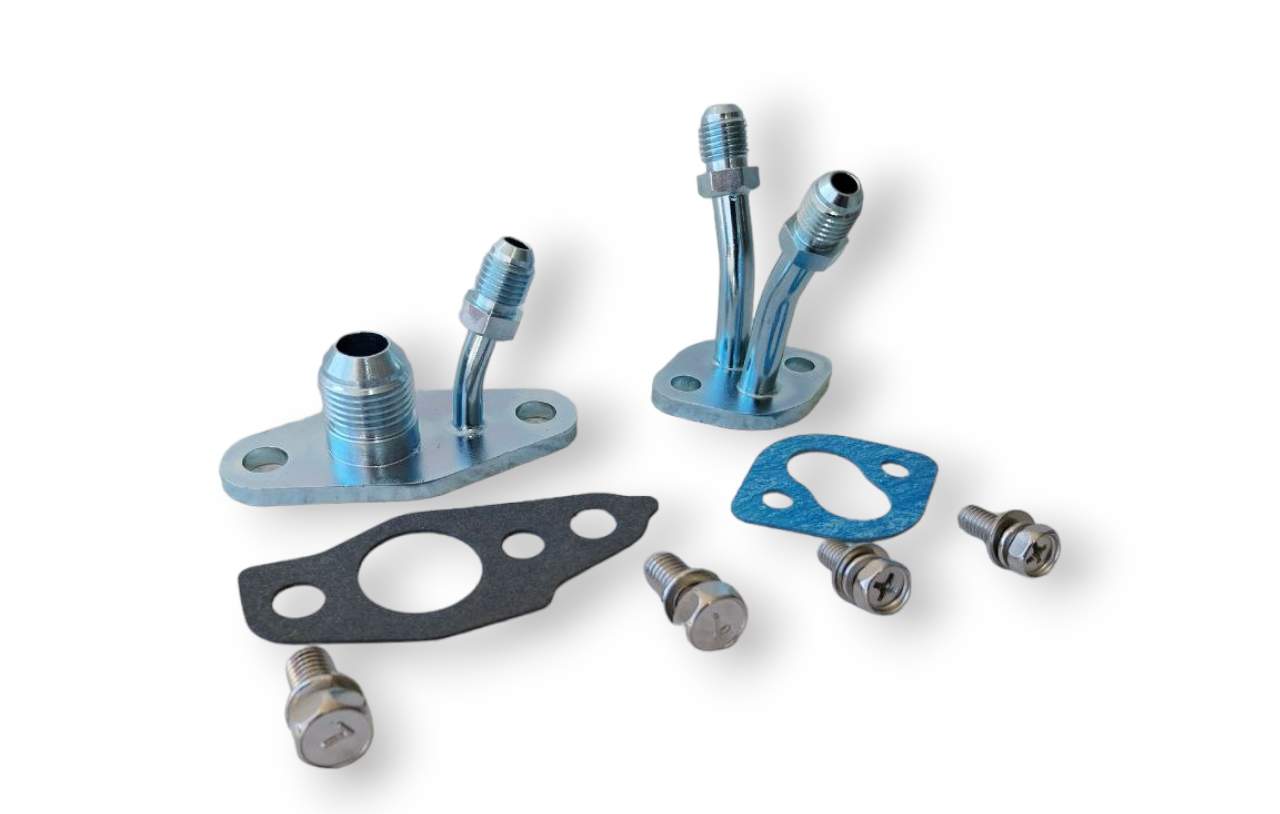 AN Turbo Kit de brida de alimentación/retorno de aceite y alimentación de agua/retorno TOYOTA CT9 CT12 CT20