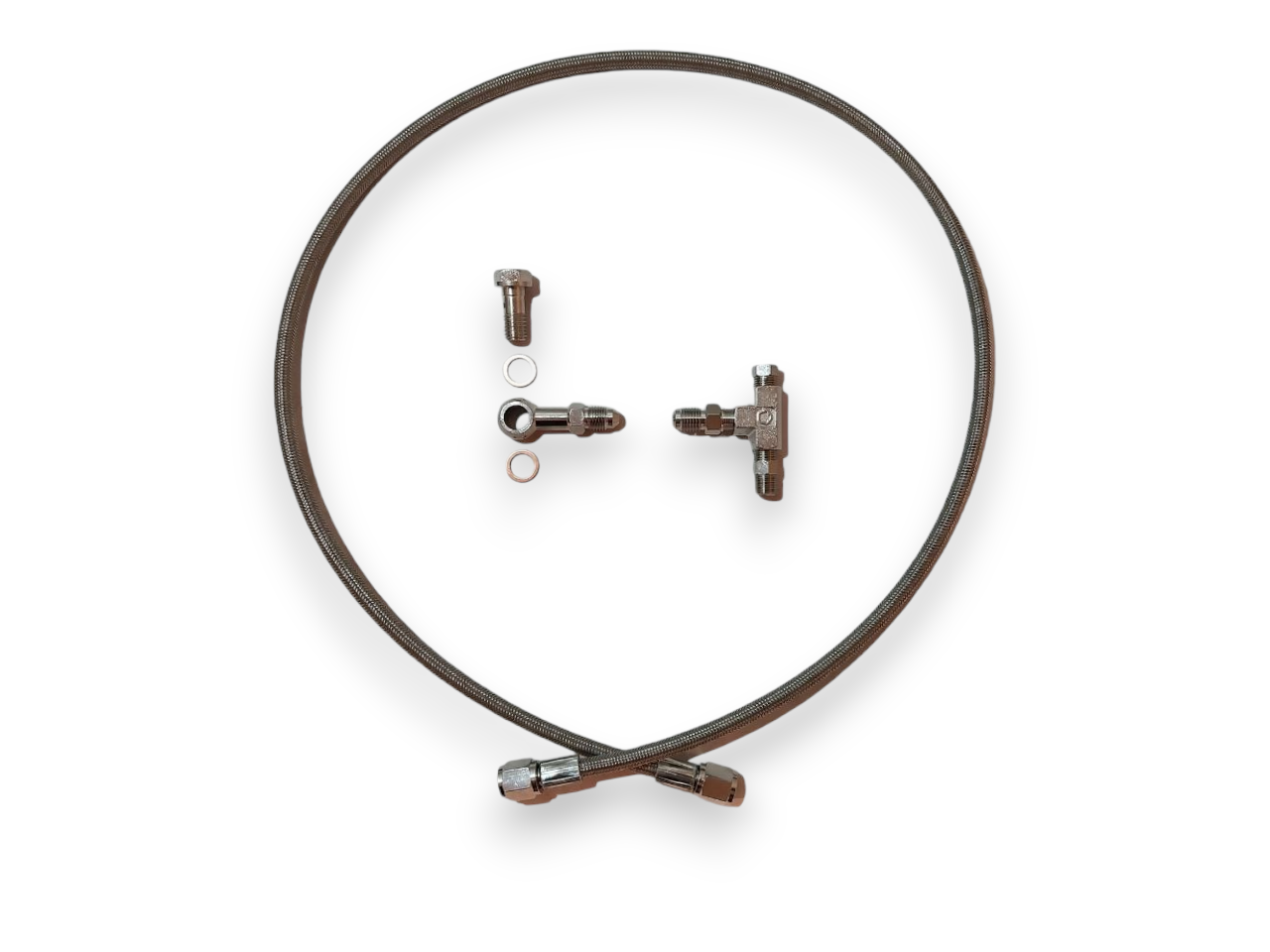 Kit de conduite d'alimentation en huile Turbo M10 x 1.5mm TD04 TD05 TD06, conduite d'huile de 1 mètre