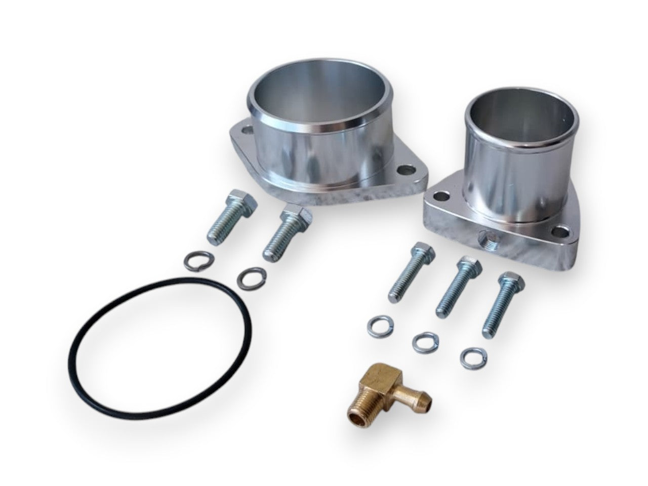 Silicone hose adaptors for GT25-28 flanged turbos