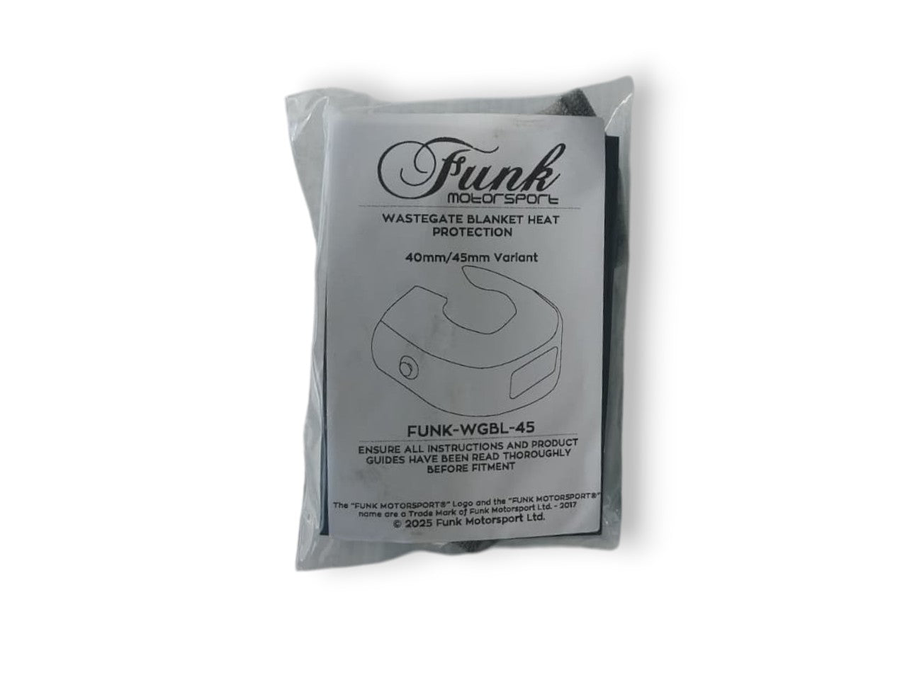 Funk Motorsports External Wastegate Blanket 40/45mm - Titanium Finish