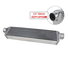 Load image into Gallery viewer, Intercooler - 550x140x65mm - 2.5&quot; Inlet - Bar &amp; Plate FMIC

