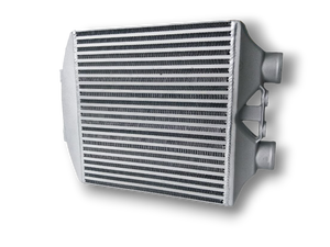 Universal intercooler 390 x 370 x 70mm 63mm Outlets same side.