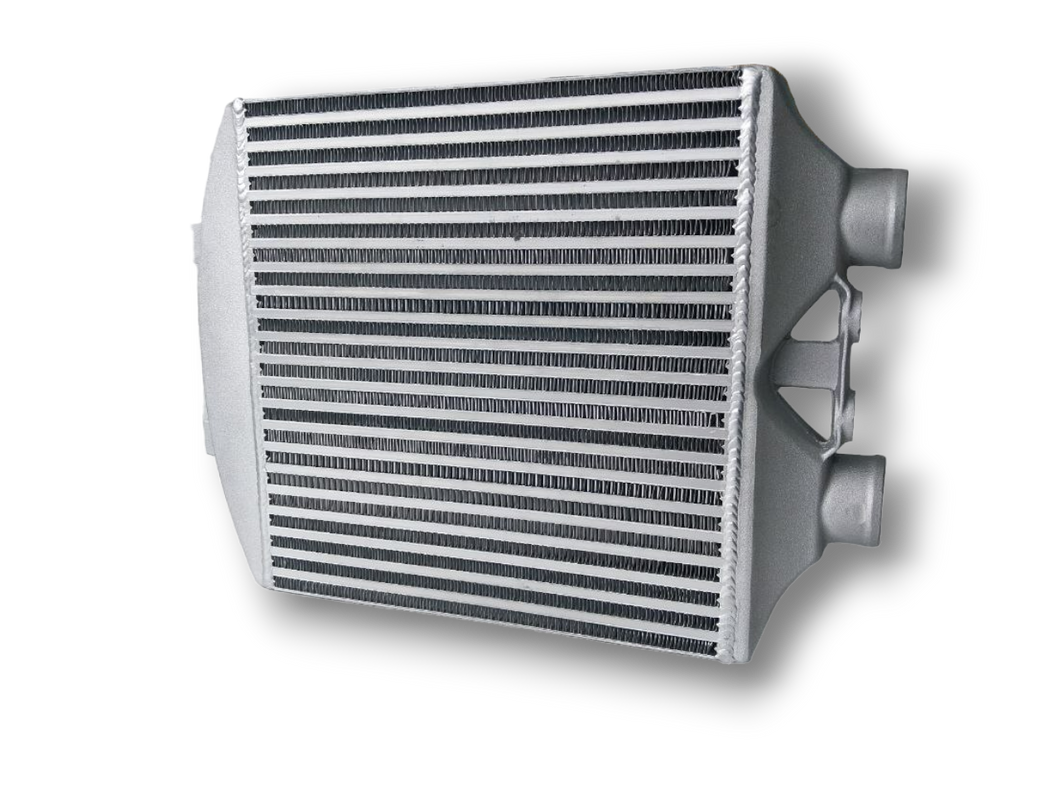 Universal intercooler 390 x 370 x 70mm 63mm Outlets same side.