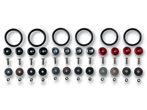 Quick Release Fasteners for front bumpers trunk / hatch lids & rear bumpers - multiple colors available