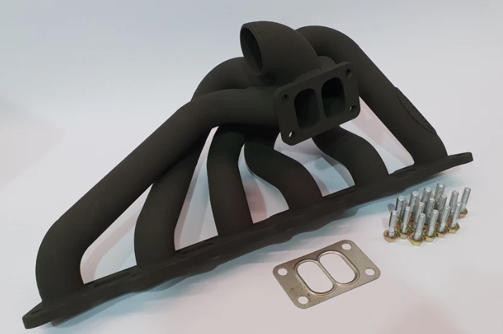 6Boost Turbo Exhaust Manifold / RB26 T4 Twin Scroll / Single wastegate