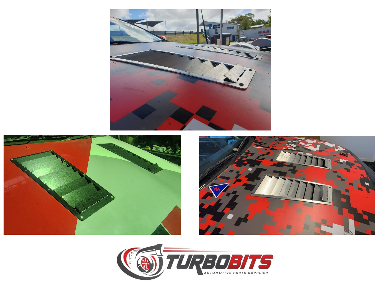 Aluminum Bonnet Vent - Pair