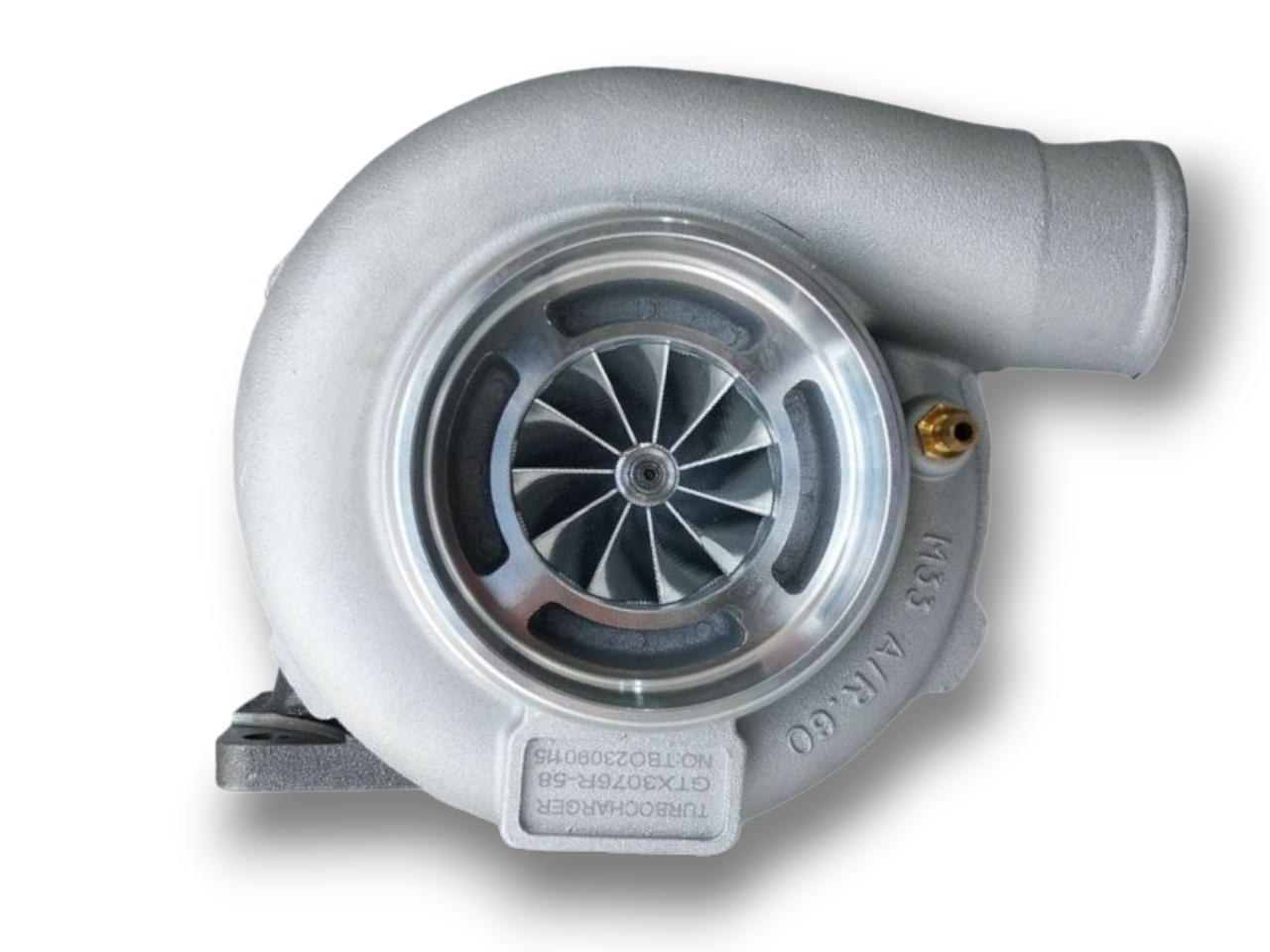 GTX3076R T3 Roulement à billes Turbo A/R .63 - Roue anti-surtension et billette