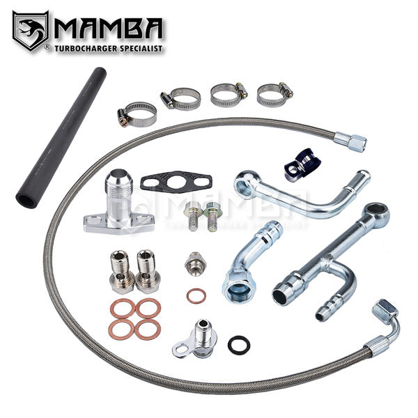 Mamba Turbocharger Oil Water Line Gen 3 EA888 VW GOLF R GTI MK7 IS20 IS38 Garrett GT28R GT30R
