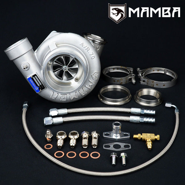Mamba 7+7 4" .70 Twisted Ball Bearing Turbocharger GTX3082R .86 V-Band In Out