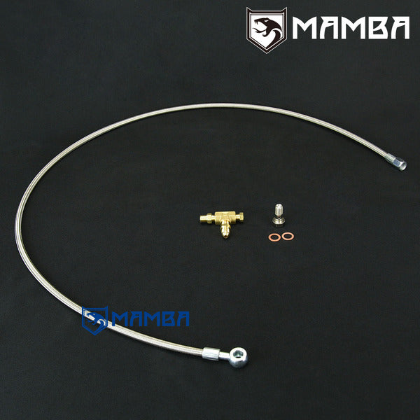 Mamba SCION xB NCP31 1NZ-FE w/ Greddy Trust TF035HL-14GK Turbocharger oil feed line kit