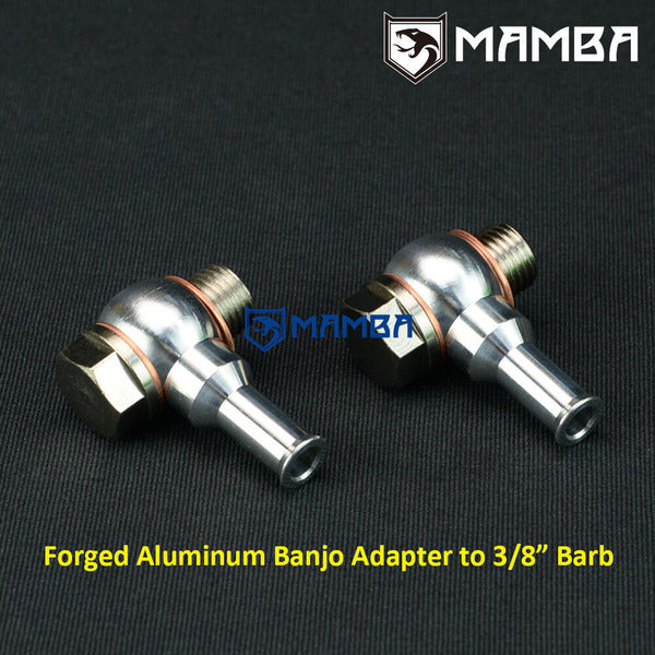Mamba Turbocharger T6 Billet Banjo Bolt Pipe M18x1.5 to 3/8"Barb(10mm) For Engine Oil Cooler