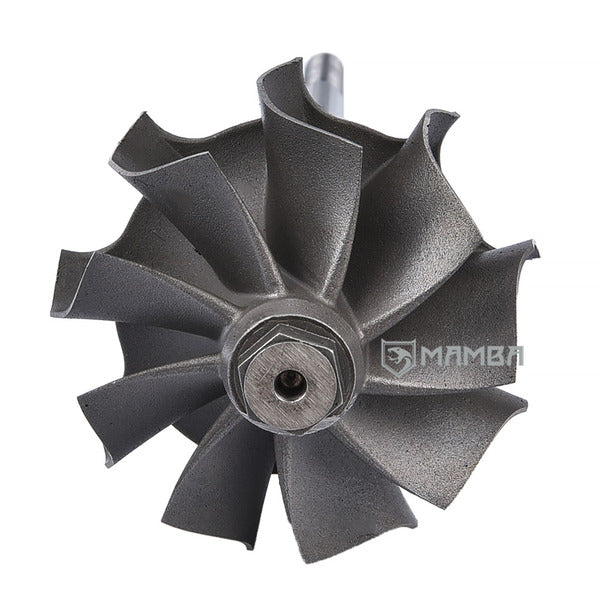 Mamba 9 Blade Turbocharger Turbine Shaft Wheel For BMW N63 Garrett MGT2256 (44.1/50/Forward)