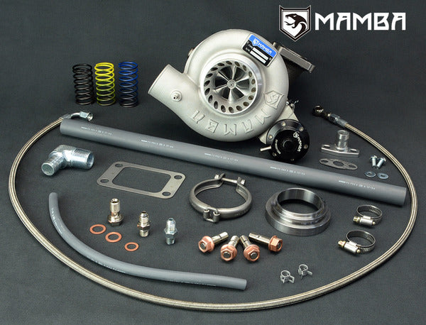 Mamba 12-6 Oil-Cooled Top Mount Turbocharger For Nissan TD42 GQ TD05H-16G 6cm T3 V-Band