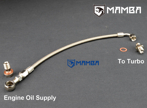 Mamba Turbocharger Oil Feed Line Kit TOYOTA 2JZ-GTE Garrett GT28R GT30R GT35R Ball Bearing