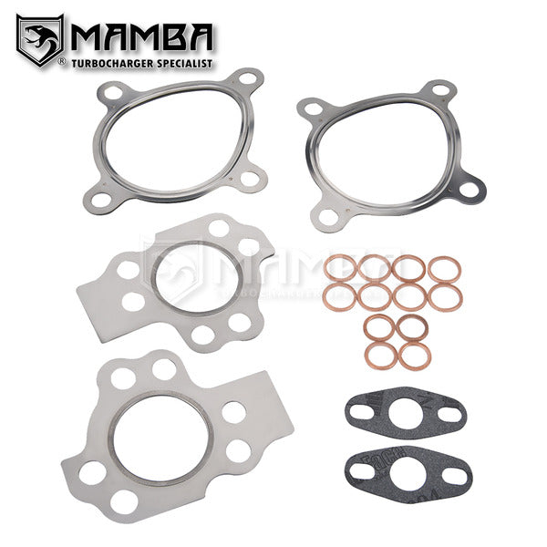 Mamba SUS304 Turbocharger Gasket Set AUDI A6 S4 RS4 2.7L K03-016/017 K04-025/026 (18P)