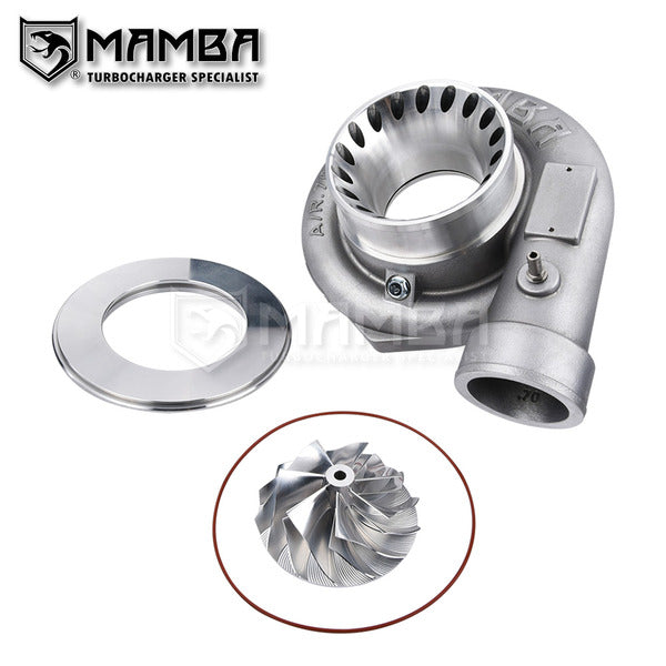 Mamba 4” A/R .70 GTX3582R Bullet Anti Surge Turbo Compressor Housing + Wheel