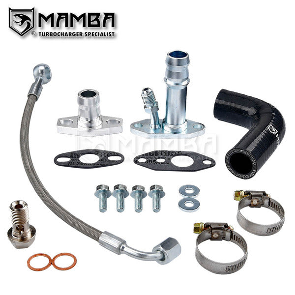 Mamba Turbocharger Oil Feed Return Pipe Line Fits TOYOTA 1KD 1KD-FTV 3.0L Hilux 17201-30110