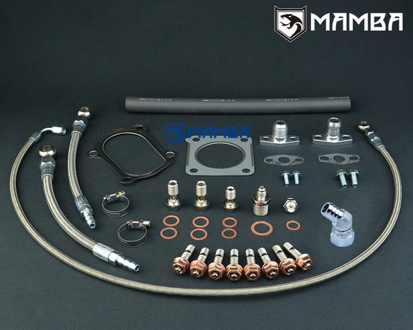 Mamba Turbocharger Oil & Water Line Install Kit Toyota Land Cruiser 1HD 3S-GTE w/ GT28R GT30R
