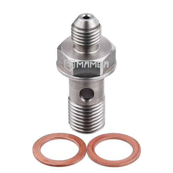 Mamba SUS304 4AN Turbocharger Vanos Oil Feed Fitting For BMW Turbochargercharged Supercharged M3 TW
