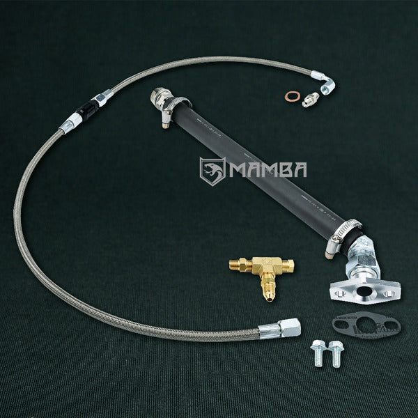 Mamba Turbocharger Oil Feed & Return Line HONDA Acura GSR DC2 B18C w/ Greddy TD05H-18G