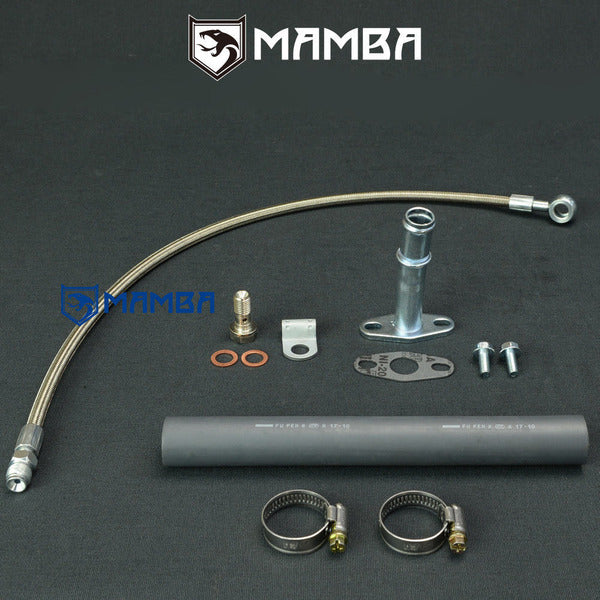 Mamba ~99 Mitsubishi 4D56T 2.5L Delica Pajero TF035 TD04 Turbocharger oil feed & return line