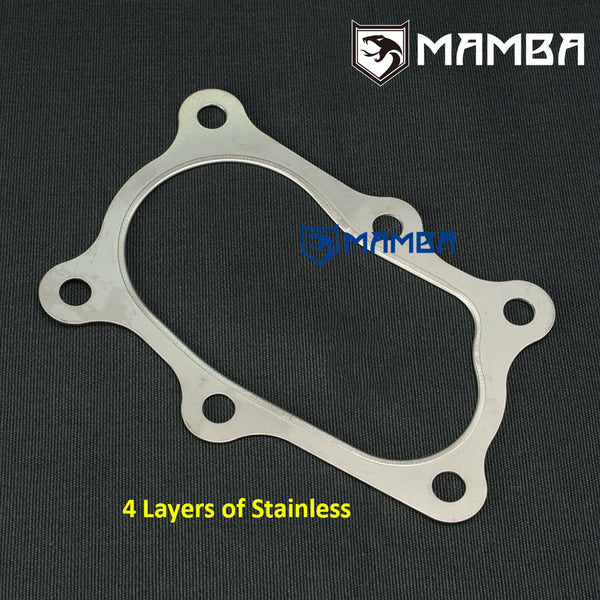 Mamba Turbocharger Turbine Outlet Gasket For Nissan RB20DET RB25DET 6 Bolt Dump Pipe SS304