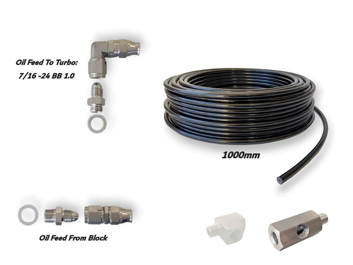 Universal Turbo Oil Feed Kit - Select Options Needed