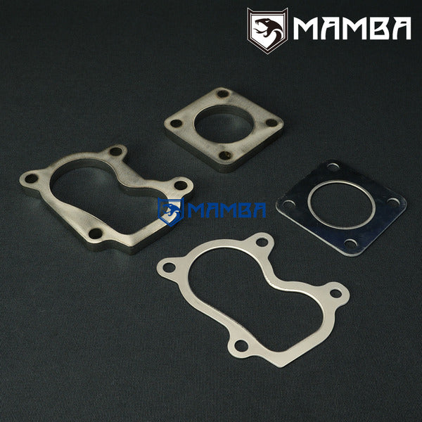 Mamba IHI RHF4 RHB5 RHF5 4JG2 VICC VI95 Turbocharger Inlet / Outlet Flange & Gasket SS304