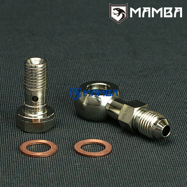 Mamba Turbocharger Oil Feed Banjo Bolt Kit Mitsubishi 4M40T Canter Delica Pajero TD04 TF035HM