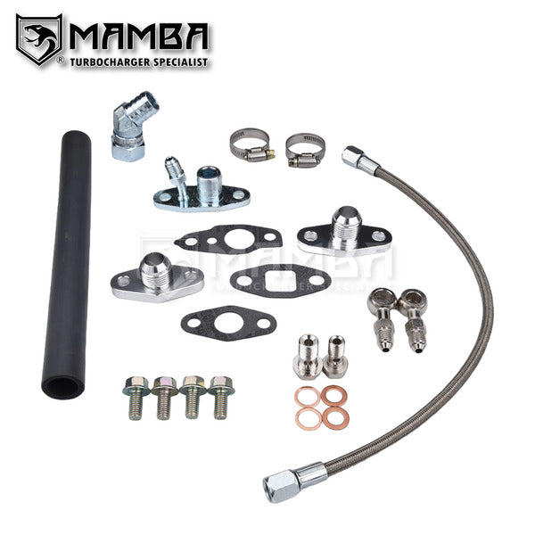 Mamba Turbocharger Oil Feed and Drain Line Kit TOYOTA CT12 CT20 CT26