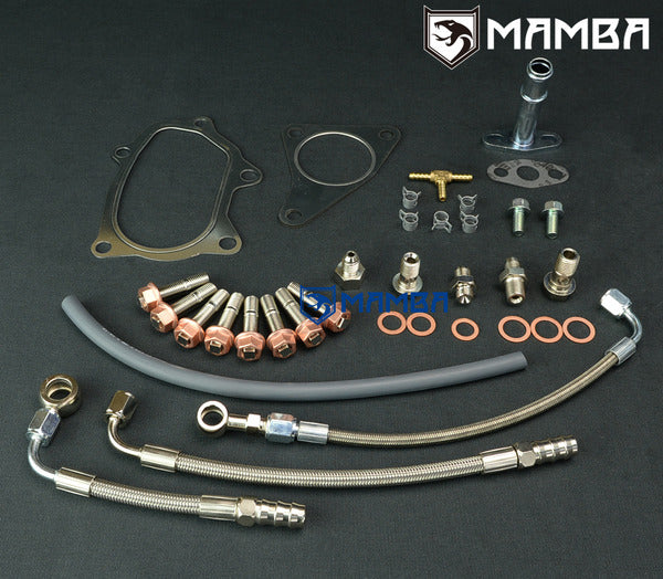 Mamba Turbocharger Install Line Gasket Kit For Subaru EJ20 EJ25 WRX STI Garrett GT28R GT30R