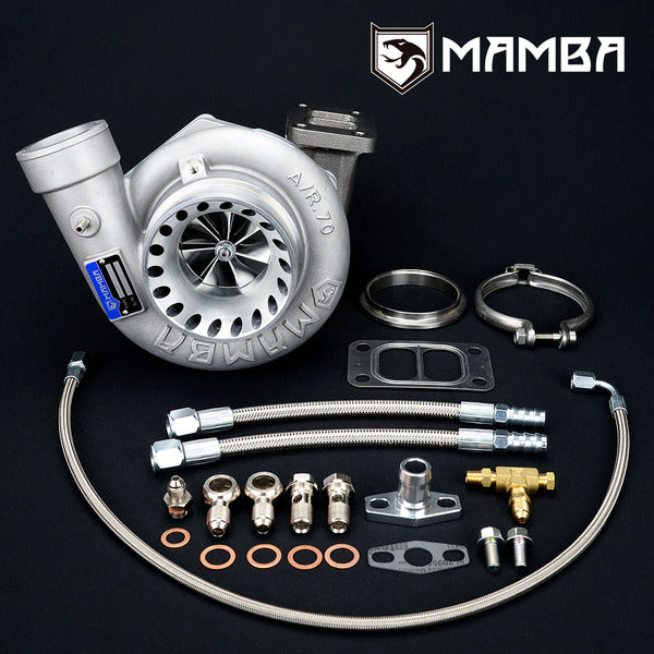 Mamba 7+7 4" A/R.70 Bullet AS Ball Bearing Turbocharger GTX3584R .82 T3 Divided