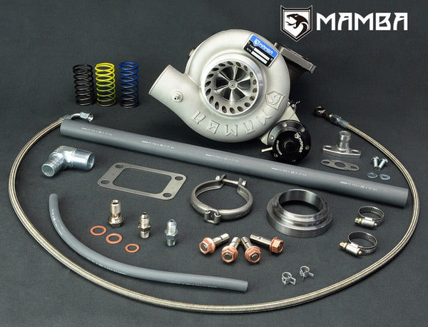 Mamba 12-6 Oil-Cooled Top Mount Turbocharger For Nissan TD42 GQ TD05H-18G 6cm T3 V-Band