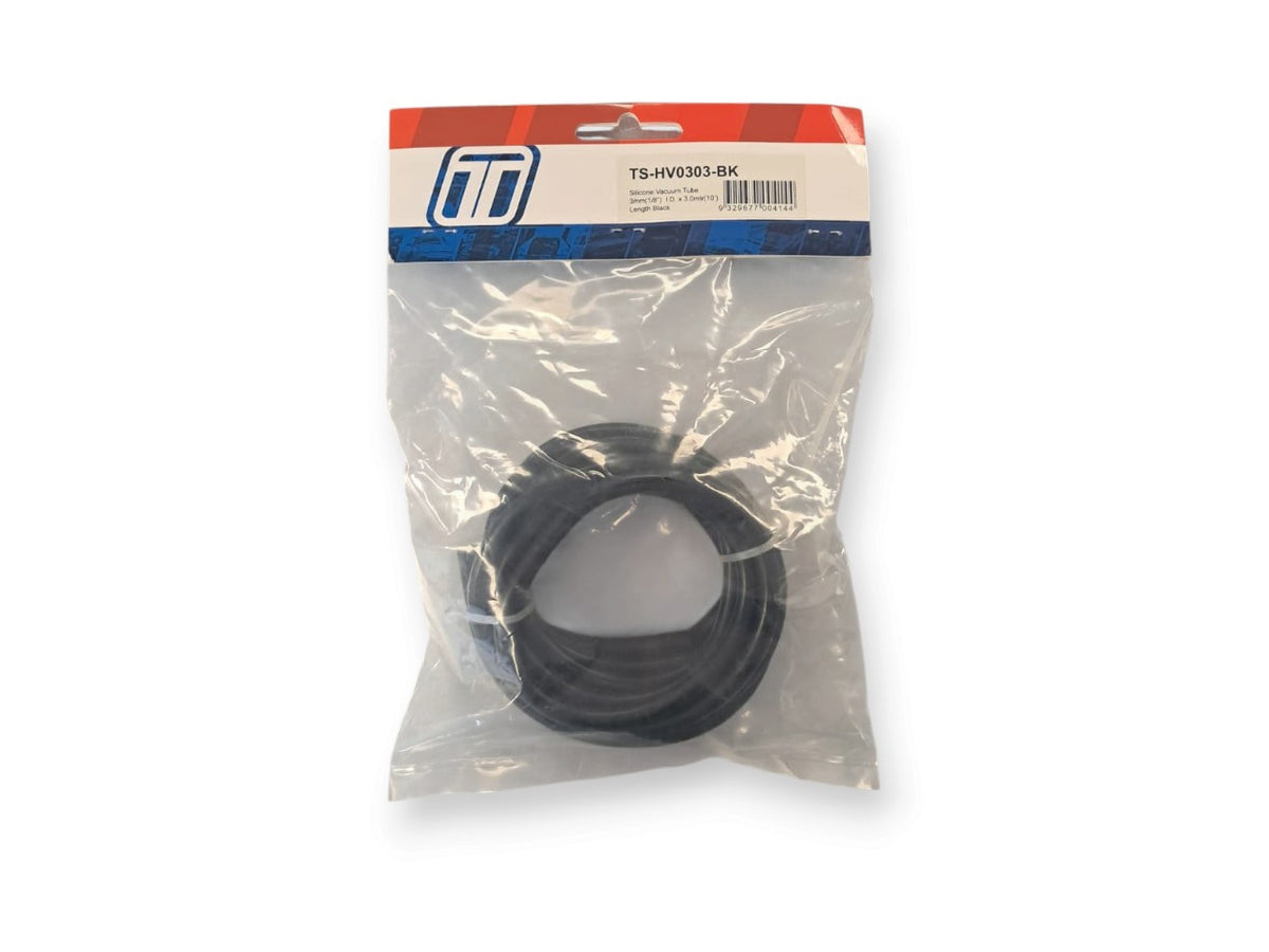 Turbosmart 3mm Vacuum Hose - Black - 3m Pack TS-HV0303-BK