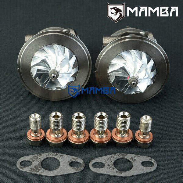 Mamba 9-6 High Flow VOLVO S80 XC90 T6 B6284 2.8L TD03-8G Bi Turbocharger Cartridge CHRA