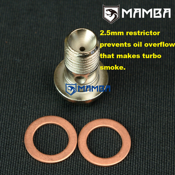 Mamba Turbocharger Oil Feed Banjo Bolt For NISSAN RB26DETT SKYLINE GTR TB25 / Prevent Smoke