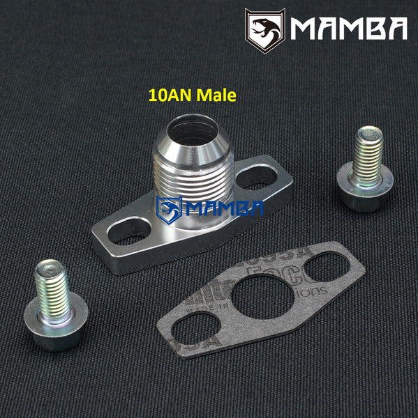 Mamba 10AN Turbocharger Oil Return Flange Garrett TB25 TB28 GT25R GT28R GT30R GT35R 38.1~44mm