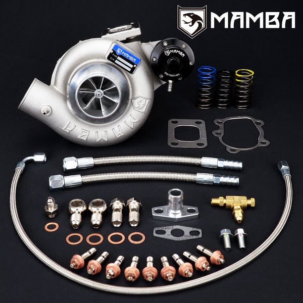 Mamba 7+7 2.5" A/R.60 Non Anti Surge GTX3076R NAS Ball Bearing Turbocharger .86 T25 5 bolt Hsg