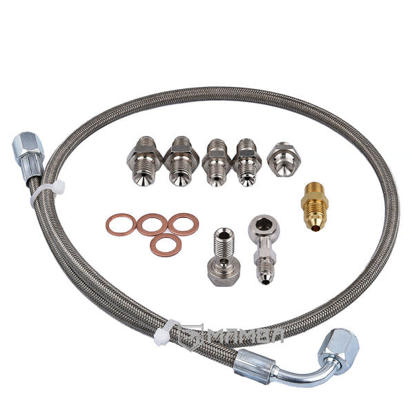 Mamba Turbocharger Oil Feed Line Kit For Hyundai's Genesis 2.0T Coupe with TD05 TD06